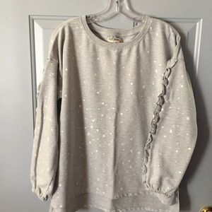 Ruff Hewn sweatshirt with ruffle detail